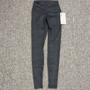 lululemon athletica Black Textured High-Rise Leggings